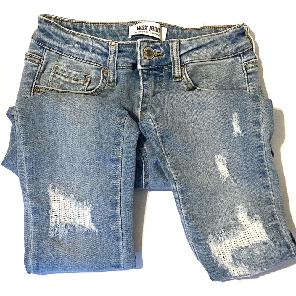 Wax Jeans Distressed Skinny